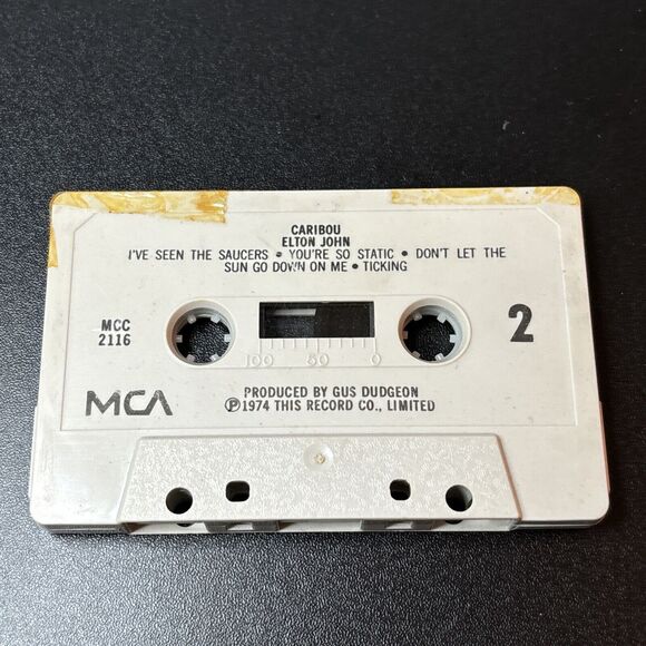 Elton John Caribou Cassette MCA Records This Record Co. Limited 1974 Preowned - Picture 6 of 7